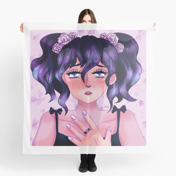 sad anime girl scarves  redbubble