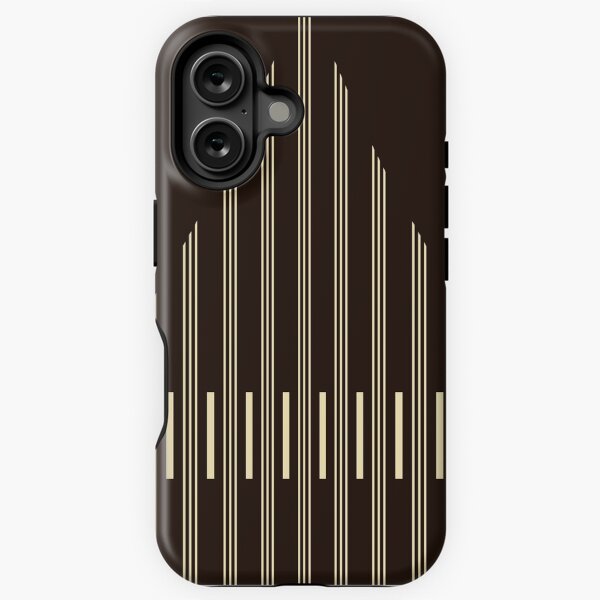 Aperçu de l'œuvre Motif art déco rétro lignes élégantes abstraites en beige créée et vendue par MadandMean.