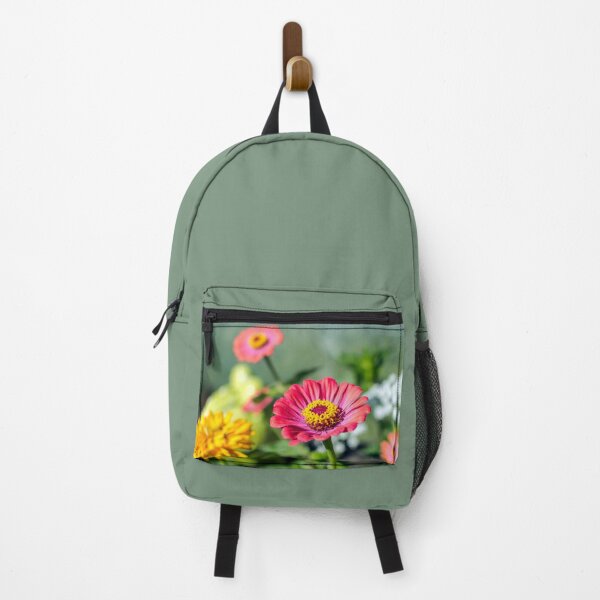 Item preview, Red Zinnia in the garden designed and sold by lena-maximova.