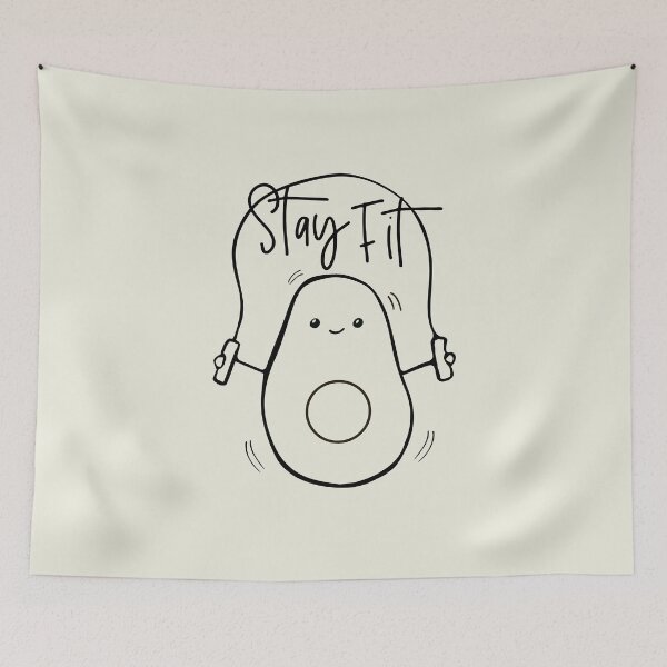 Item preview, Avocado Stay Fit Hand-Free Drawing  designed and sold by GrimButterfly.