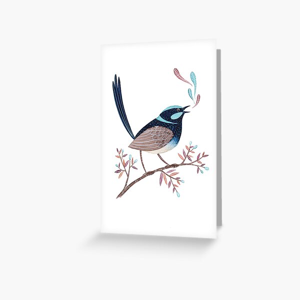Superb Wren Greeting Card