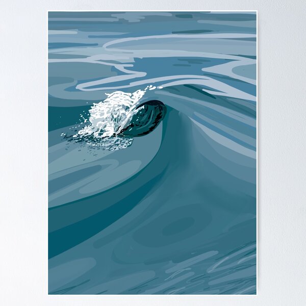 Item preview, Ocean Waves - Blue Seascape designed and sold by SarahBrigid.