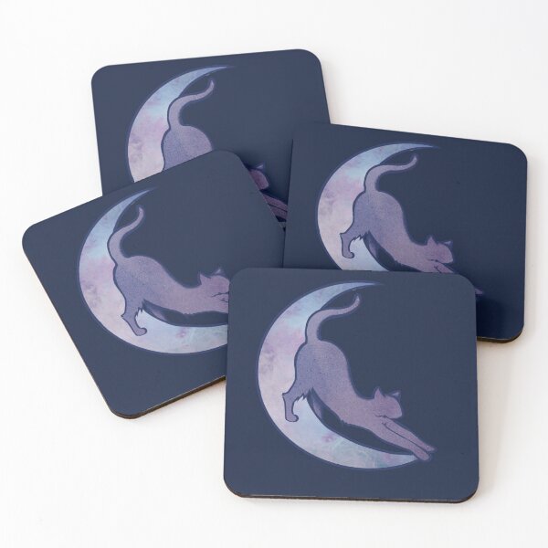 Item preview, Cat moon art designed and sold by FrictionMaxxing.