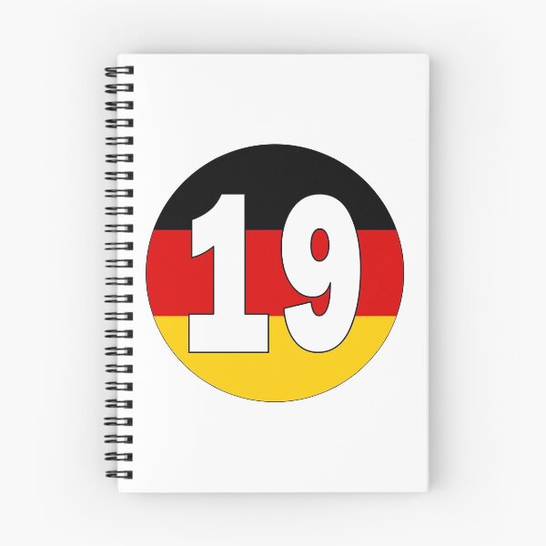 Item preview, Number 19 with Germany flag on the background designed and sold by AllShirts21.
