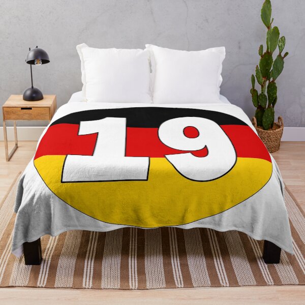 Item preview, Number 19 with Germany flag on the background designed and sold by AllShirts21.