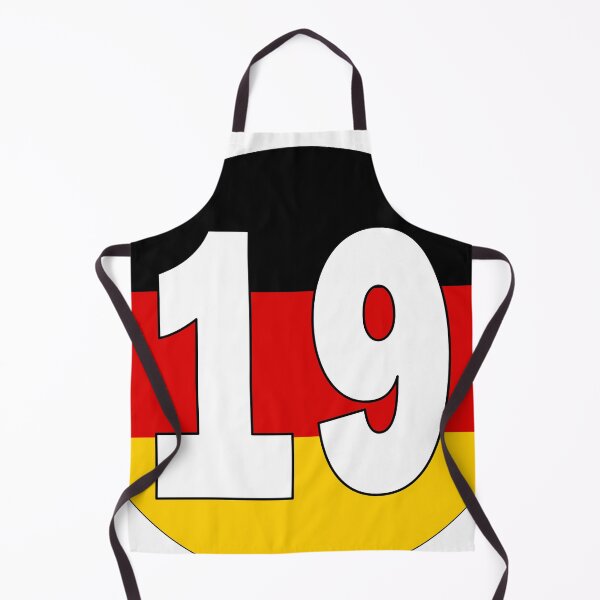 Item preview, Number 19 with Germany flag on the background designed and sold by AllShirts21.