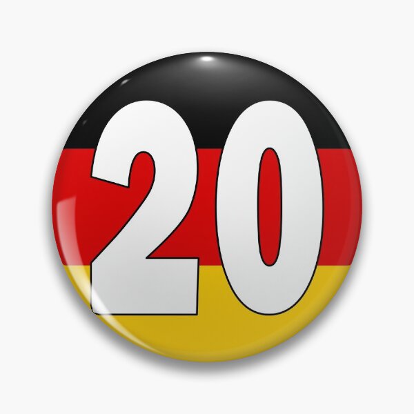 Item preview, Number 20 with Germany flag on the background designed and sold by AllShirts21.