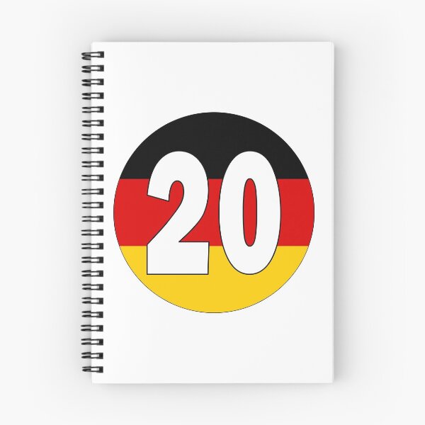 Item preview, Number 20 with Germany flag on the background designed and sold by AllShirts21.