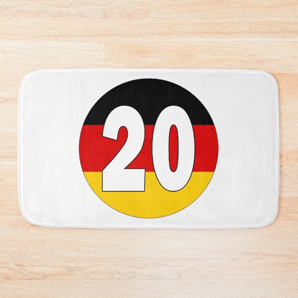 Item preview, Number 20 with Germany flag on the background designed and sold by AllShirts21.