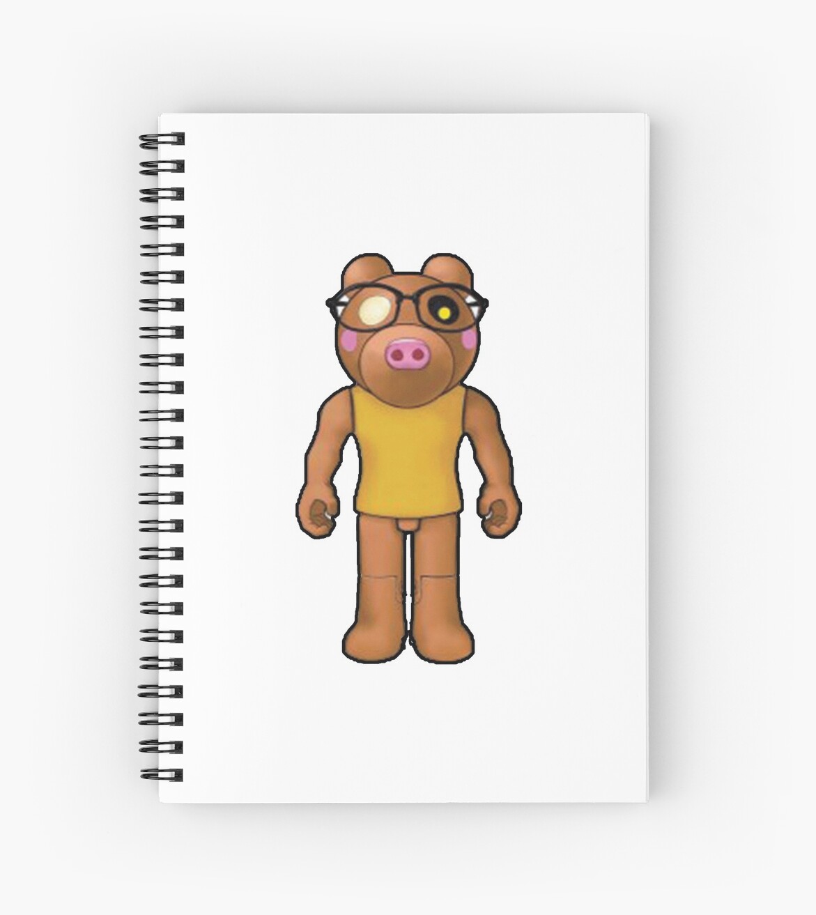 Piggy Roblox Roblox Game Roblox Characters Spiral Notebook By Affwebmm Redbubble - roblox kissing for a long time