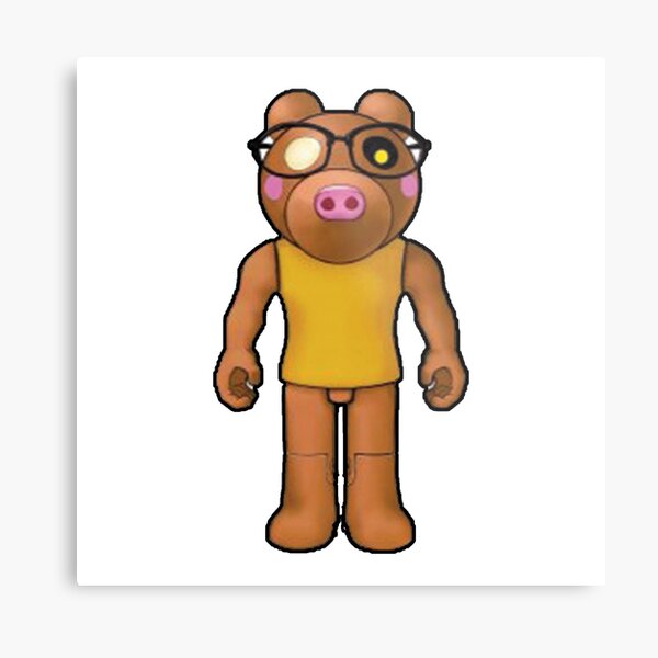 Piggy Roblox Roblox Game Roblox Characters Metal Print By Affwebmm Redbubble - mr clean roblox
