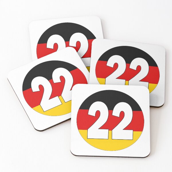 Item preview, Number 22 with Germany flag on the background designed and sold by AllShirts21.