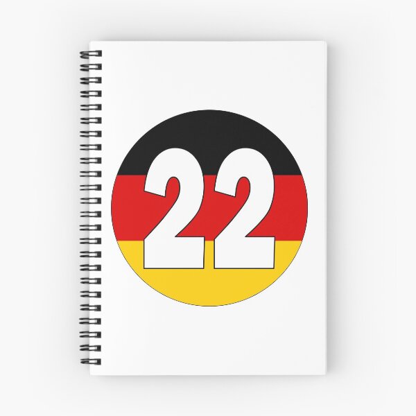 Item preview, Number 22 with Germany flag on the background designed and sold by AllShirts21.