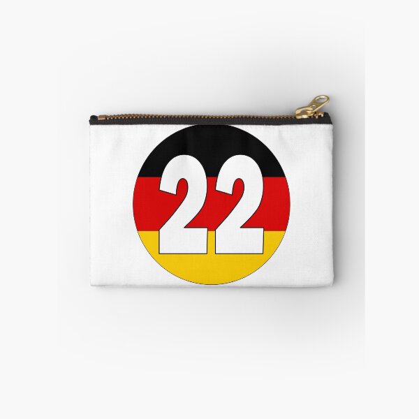 Item preview, Number 22 with Germany flag on the background designed and sold by AllShirts21.