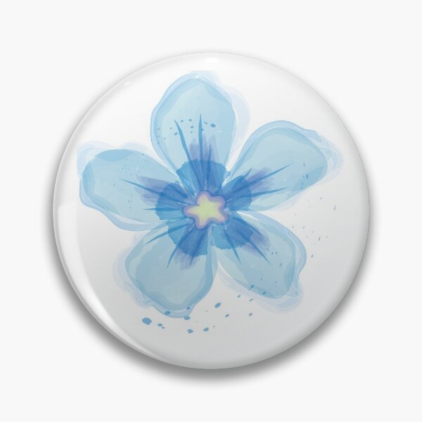 Item preview, Stunning bright blue flower designed and sold by Yaara-zer.