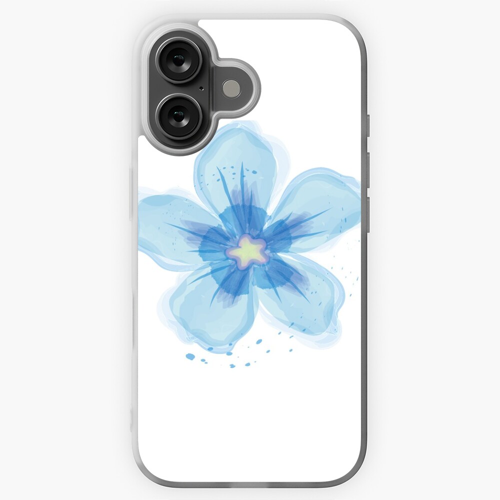 Stunning bright blue flower Sticker