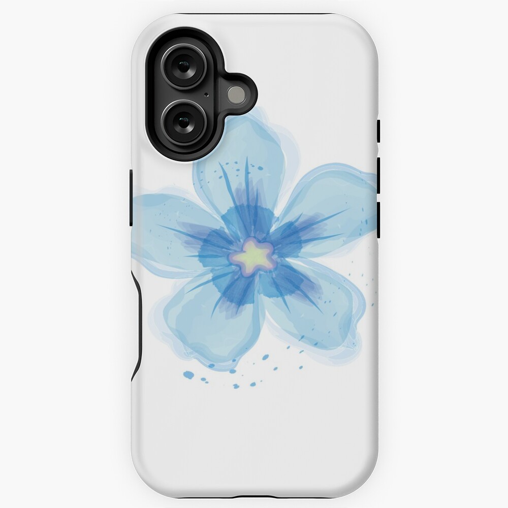 Stunning bright blue flower Sticker