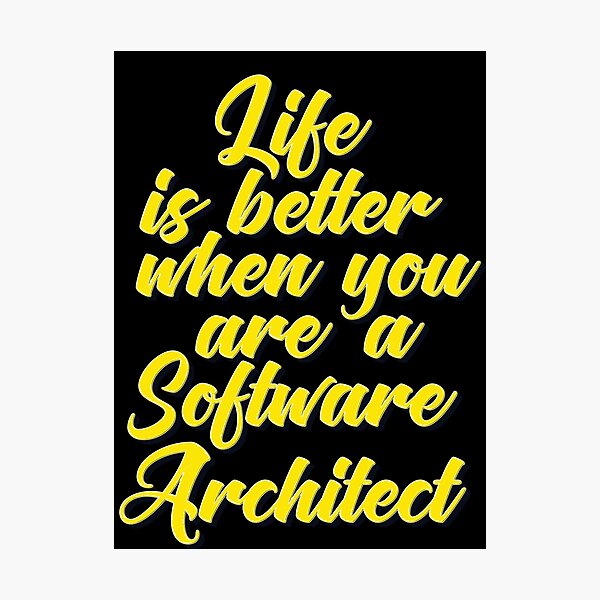 Artikel-Vorschau von Das Leben ist besser, wenn Sie ein Software-Architekt sind, designt und verkauft von ProjectX23.
