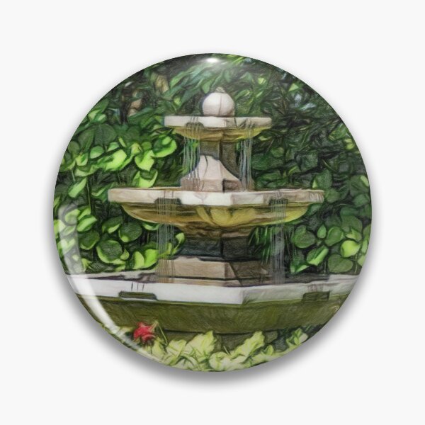 Item preview, Three Tiered  Fountain In The Geraniums designed and sold by Finding Fortuity.