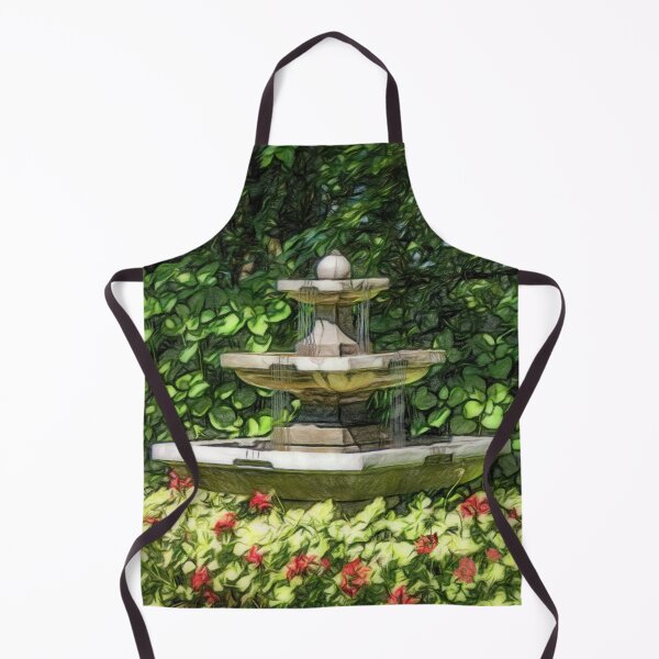 Item preview, Three Tiered Fountain In The Geraniums designed and sold by Finding Fortuity.