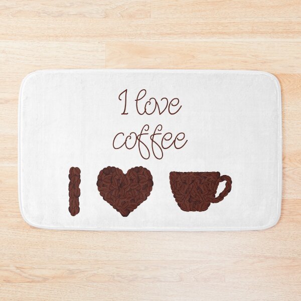 Item preview, I love coffee illustration from coffee beans designed and sold by GulArt.