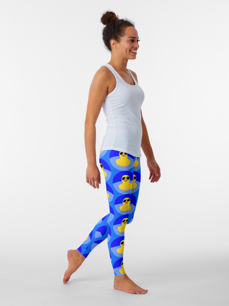 Alternate view of Cool rubber duck sticker Leggings