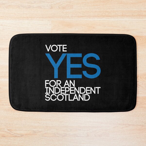 Item preview, VOTE YES FOR AN INDEPENDENT SCOTLAND, Scottish Independence Saltire Flag Coloured Text Slogan designed and sold by MacPean.