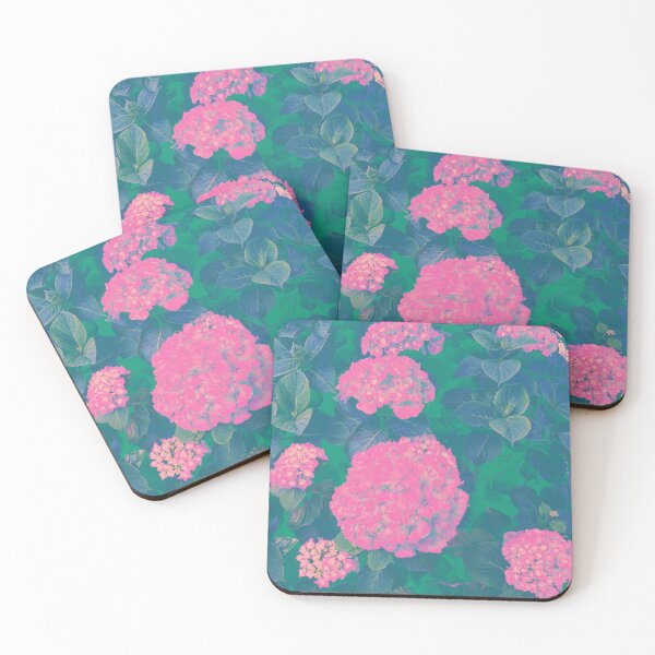 Pink Rhododendron - Light Version Coasters (Set of 4)