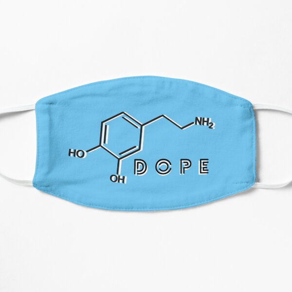 Dope Dopamine Molecule Flat Mask