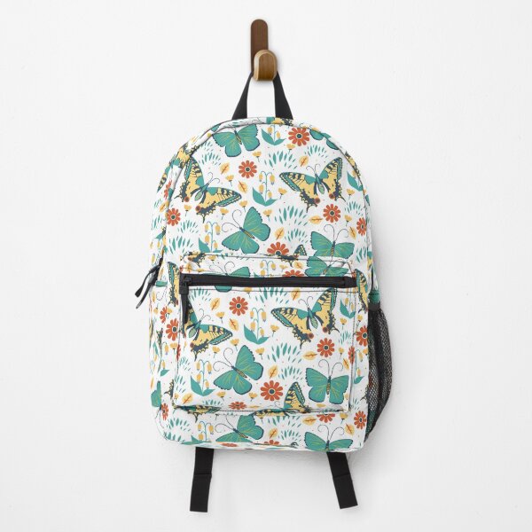 Item preview, pattern with butterflies on a white background designed and sold by burbura.