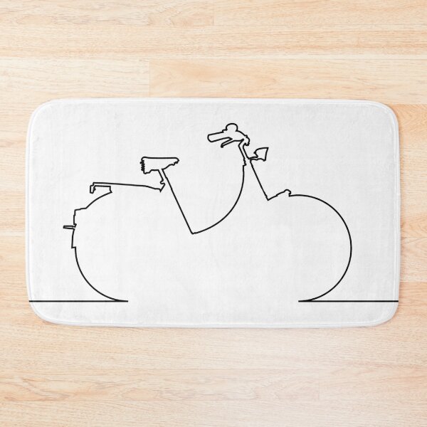 Item preview, Touring Bicycle Black Outline designed and sold by RabeDesigns.