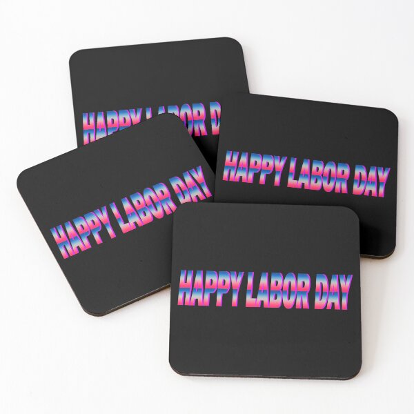 Item preview, Happy Labor Day Blue And Red Color Gradient designed and sold by vineeth.