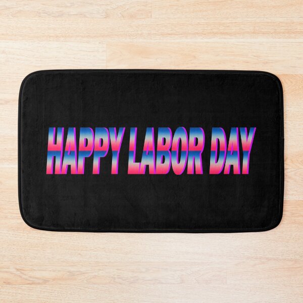 Item preview, Happy Labor Day Blue And Red Color Gradient designed and sold by vineeth.