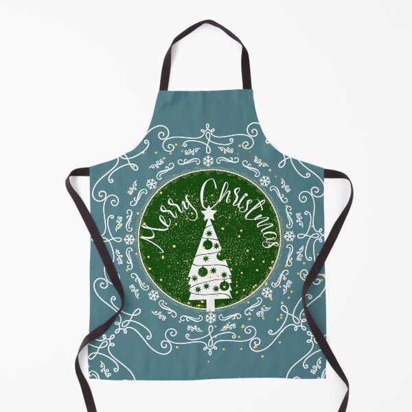 Item preview, Merry Christmas Ornamental Blue & Green designed and sold by famenxt.