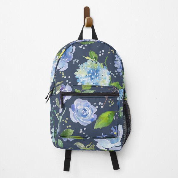 Aperçu de l'œuvre Motif de fleurs lilas bleu aquarelle florale créée et vendue par junkydotcom.