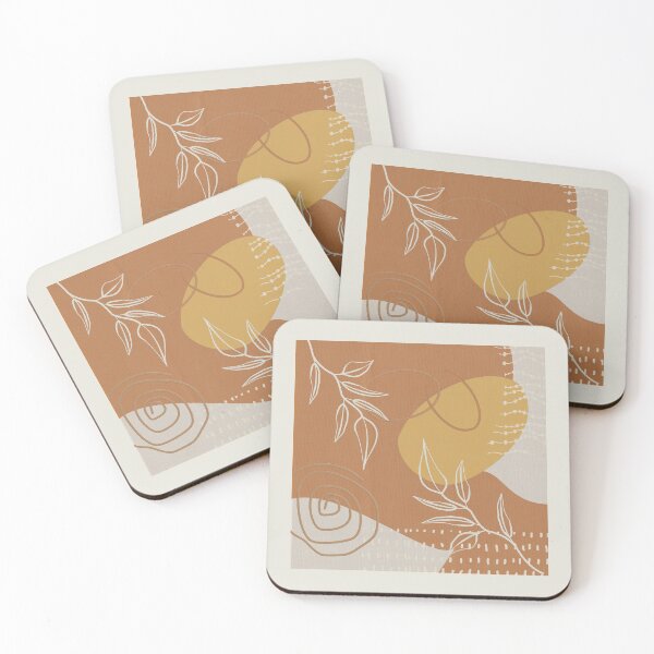Item preview, Abstract - Neutral Meeting Point 3 in Cinnamon designed and sold by simplydesignart.