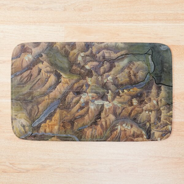 Item preview, Vintage Glacier National Park Map (1914) designed and sold by BravuraMedia.
