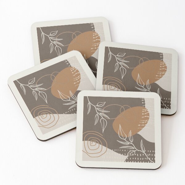 Item preview, Abstract - Neutral Meeting Point 3 in Coffee designed and sold by simplydesignart.