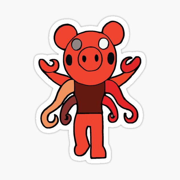 Piggy Roblox Badgy Stickers Redbubble - roblox stickers redbubble