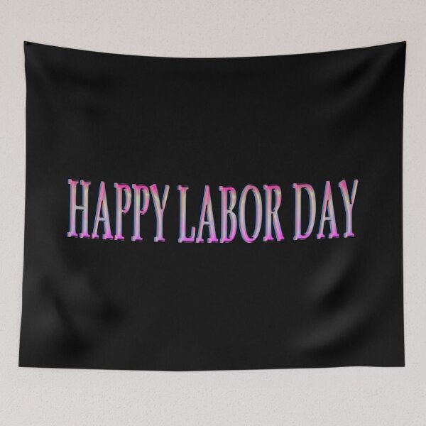 Item preview, Happy Labor Day Light Purple Color Gradient designed and sold by vineeth.