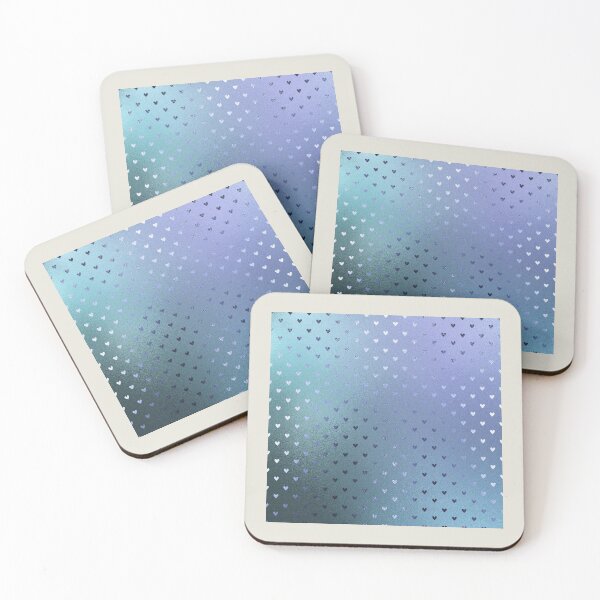 Item preview, Minimalist Heart Pattern in Iridescent Blue 26 designed and sold by simplydesignart.