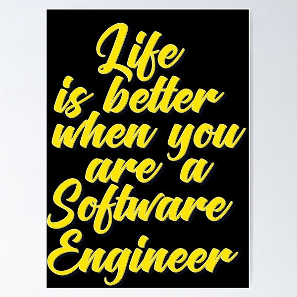 Artikel-Vorschau von Das Leben ist besser, wenn Sie ein Software-Ingenieur sind, designt und verkauft von ProjectX23.