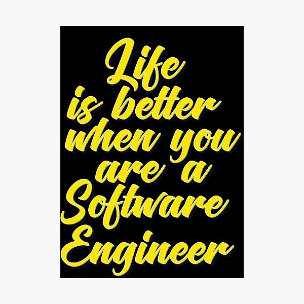 Artikel-Vorschau von Das Leben ist besser, wenn Sie ein Software-Ingenieur sind, designt und verkauft von ProjectX23.