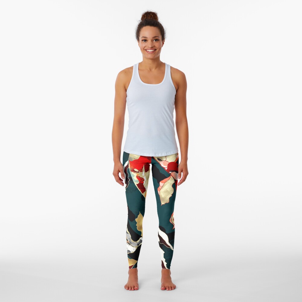 Metallic Koi Leggings
