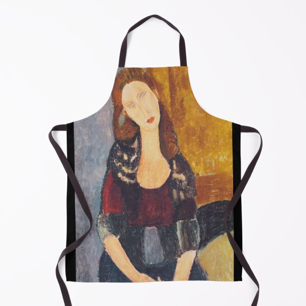 Item preview, Jeanne Hebuterne woman portrait by Amedeo Modigliani designed and sold by VintageArchive.