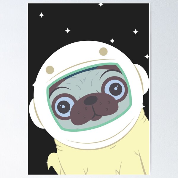 Item preview, Pug in Space designed and sold by scoweston.
