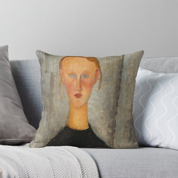 Aperçu de l'œuvre Amedeo Modigliani - Fille aux yeux bleus créée et vendue par artcenter.