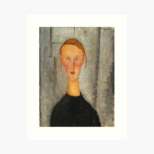 Item preview, Amedeo Modigliani - Girl With Blue Eyes designed and sold by artcenter.