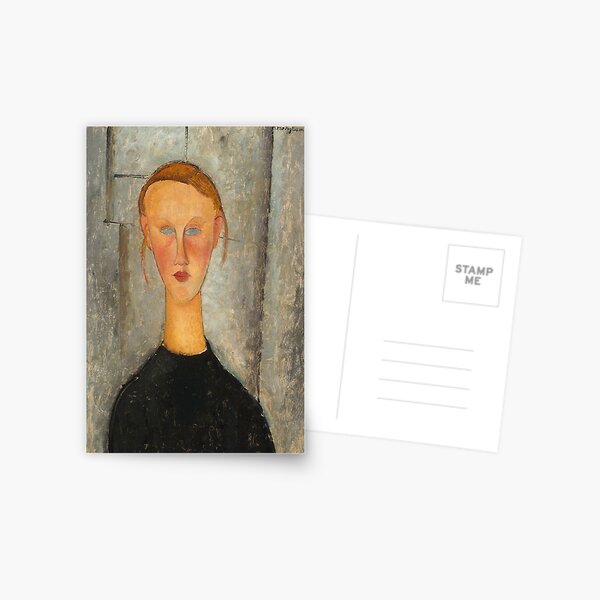 Item preview, Amedeo Modigliani - Girl With Blue Eyes designed and sold by artcenter.