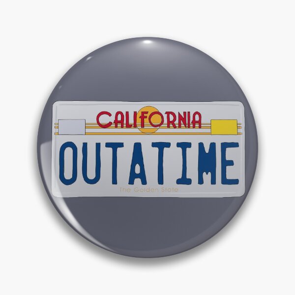 Item preview, OUTATIME Licence Plate designed and sold by thebcarts.